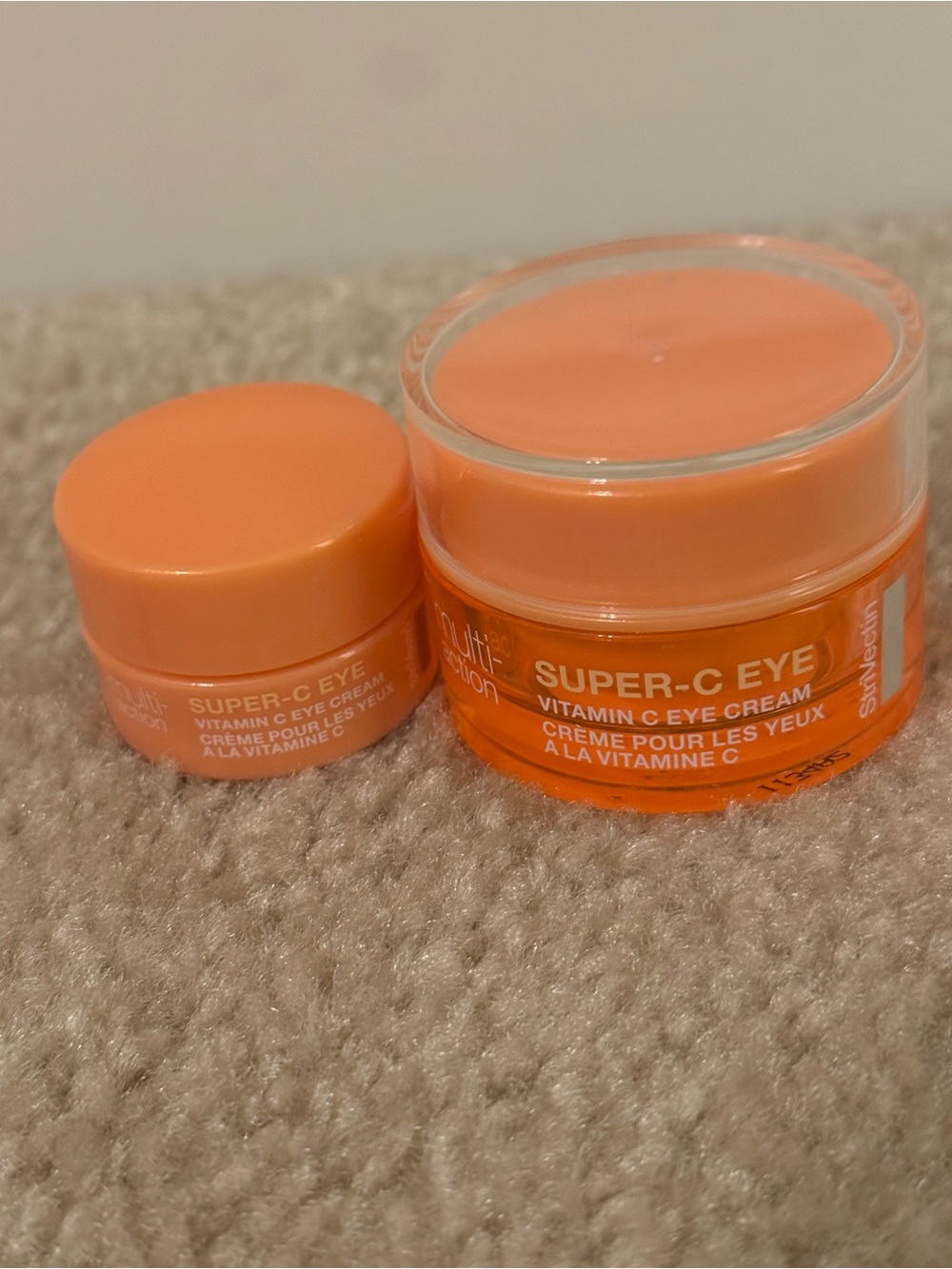 StriVectin Super-C Eye Vitamin C Eye Cream Set 15ml + 5ml NEW Travel Size